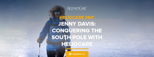 Jenny Davis conquering the South Pole with Heliocare