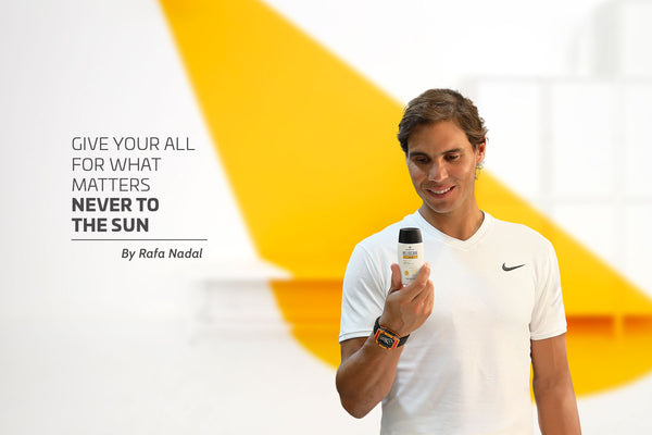 Rafa Nadal with Heliocare: “Give your all for what matters never to the sun”