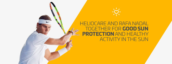 Heliocare and Rafa Nadal together for good sun protection and healthy activity in the sun